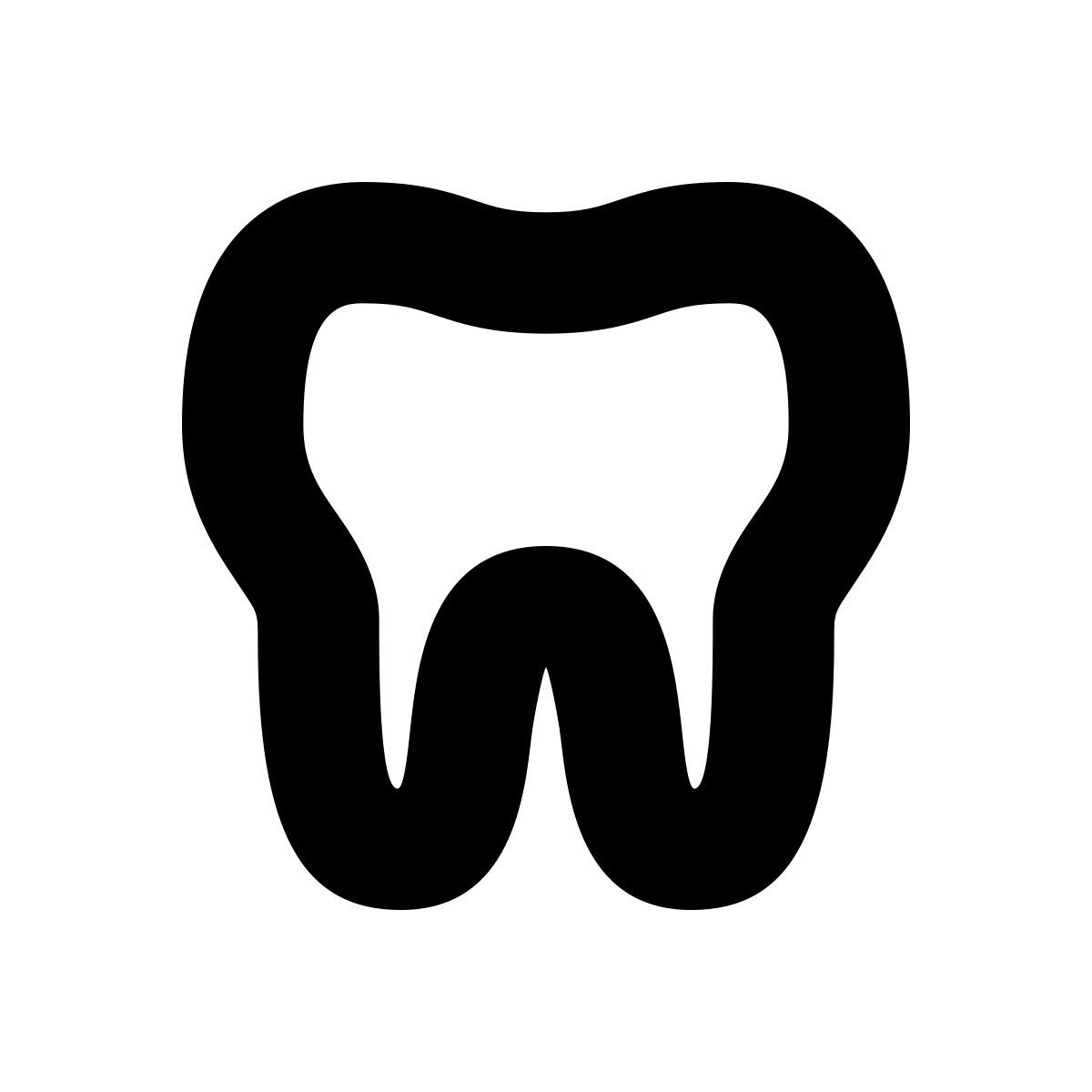 apple sf black style dente icon
