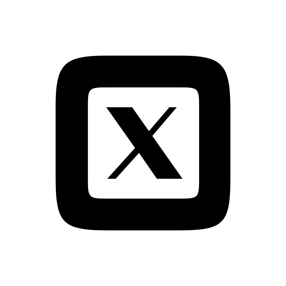 apple sf black 风格 推特x 图标