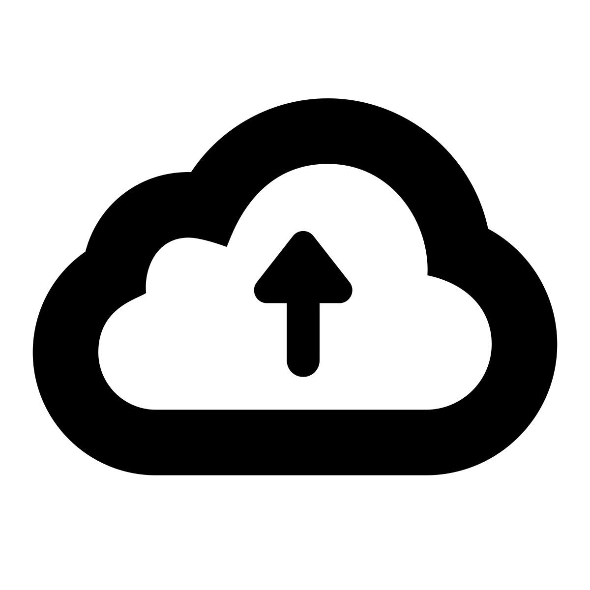 apple sf black style 클라우드에 업로드 icon