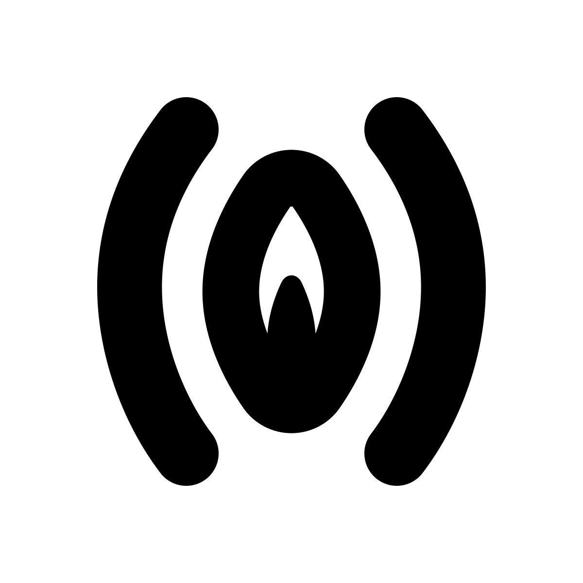 apple sf black style 阴道 icon