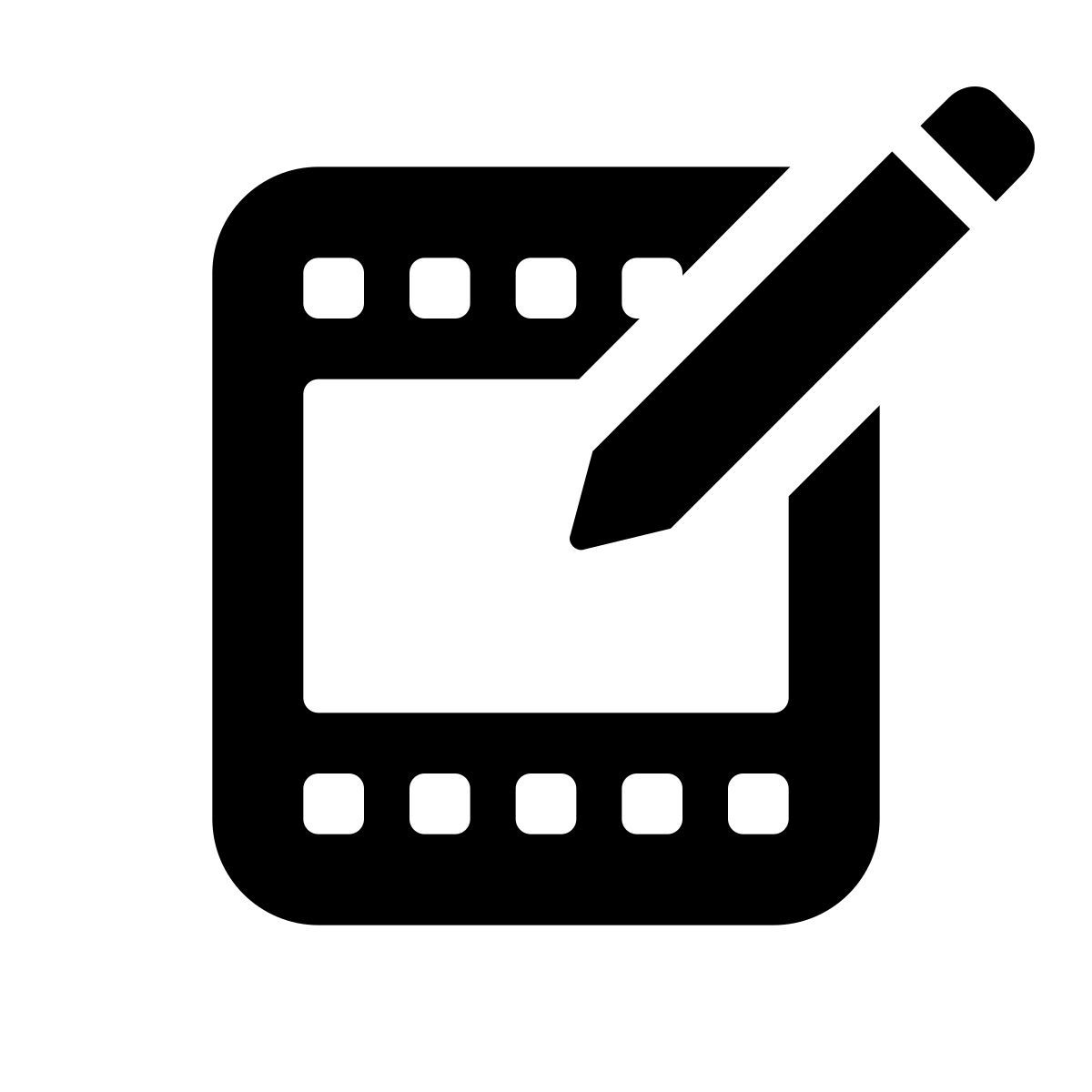 apple sf black style editing video icon