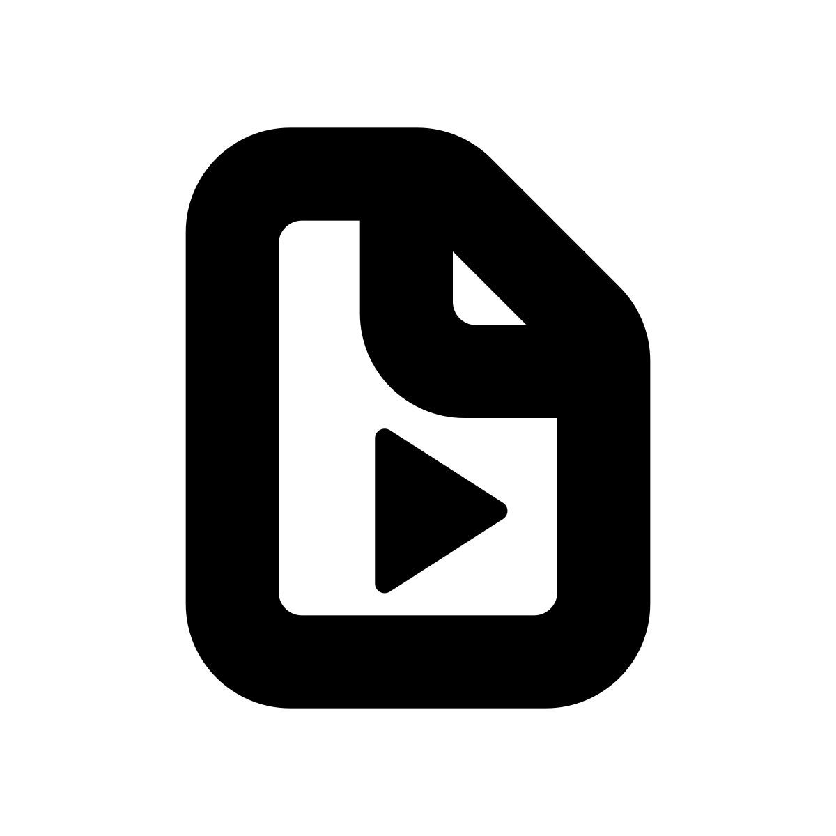 apple sf black style file video icon