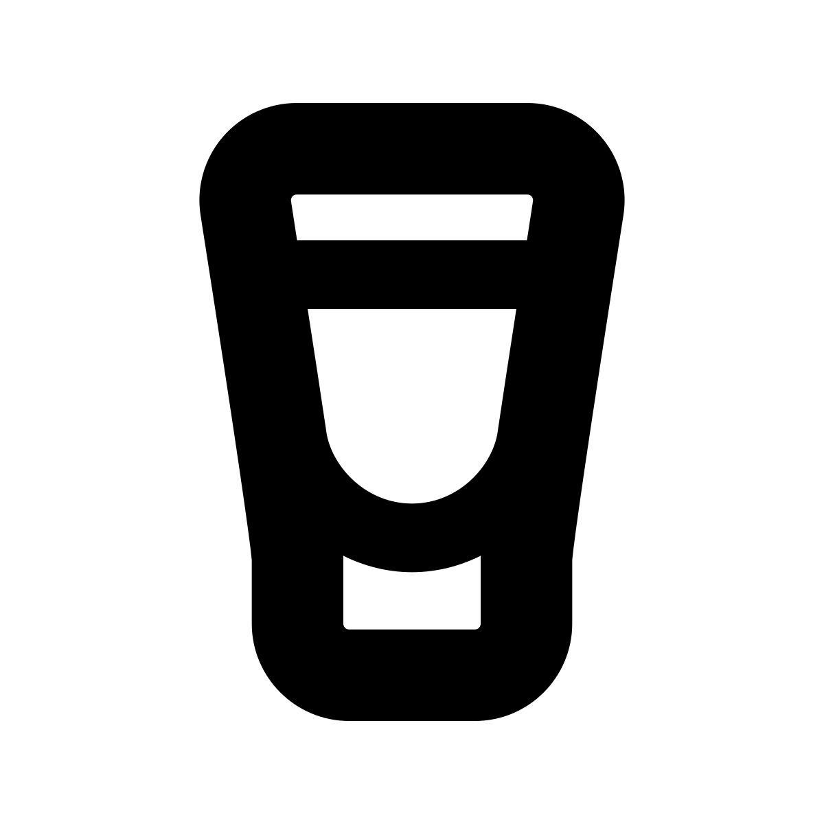 apple sf black style shottino di vodka icon