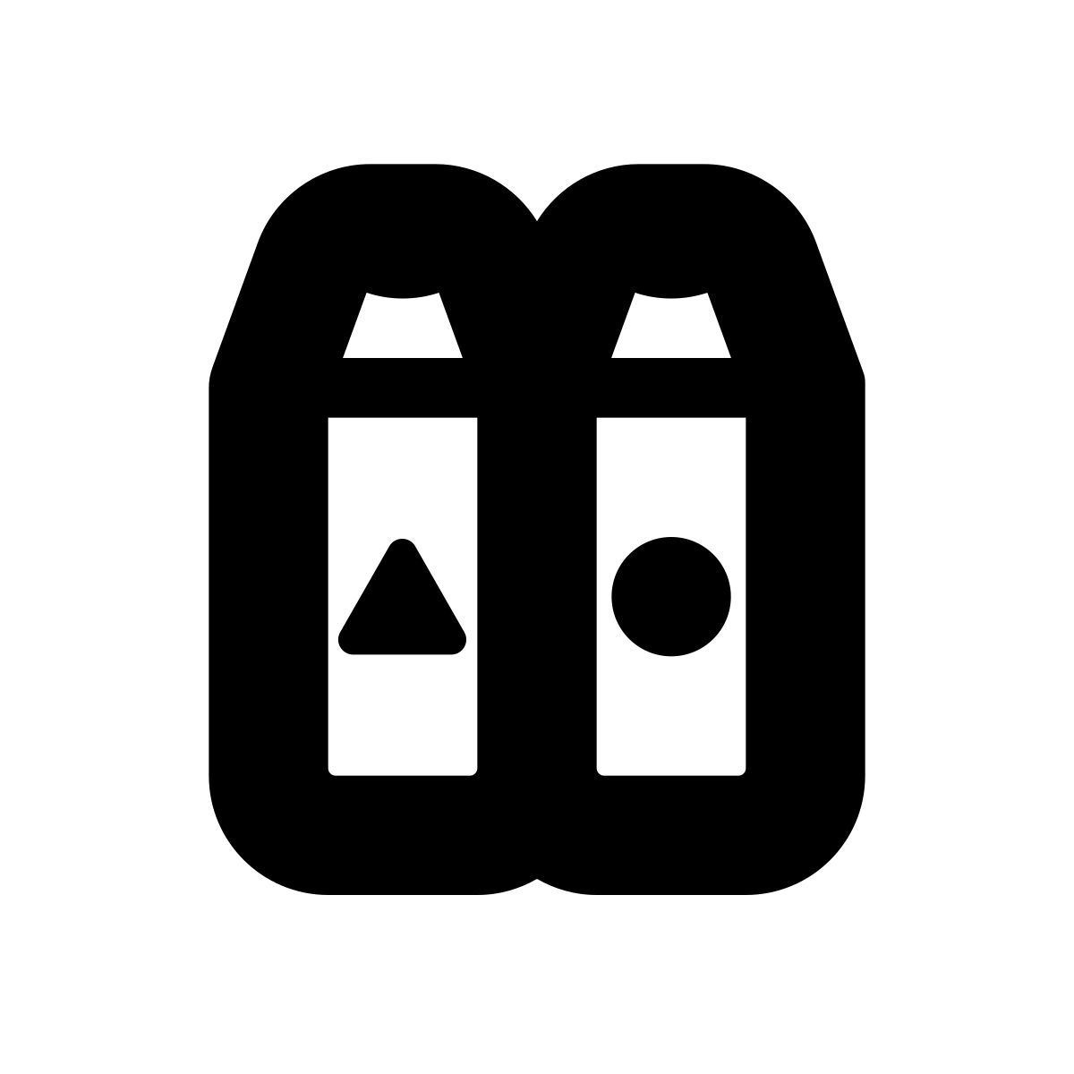 apple sf black style separación de basura icon