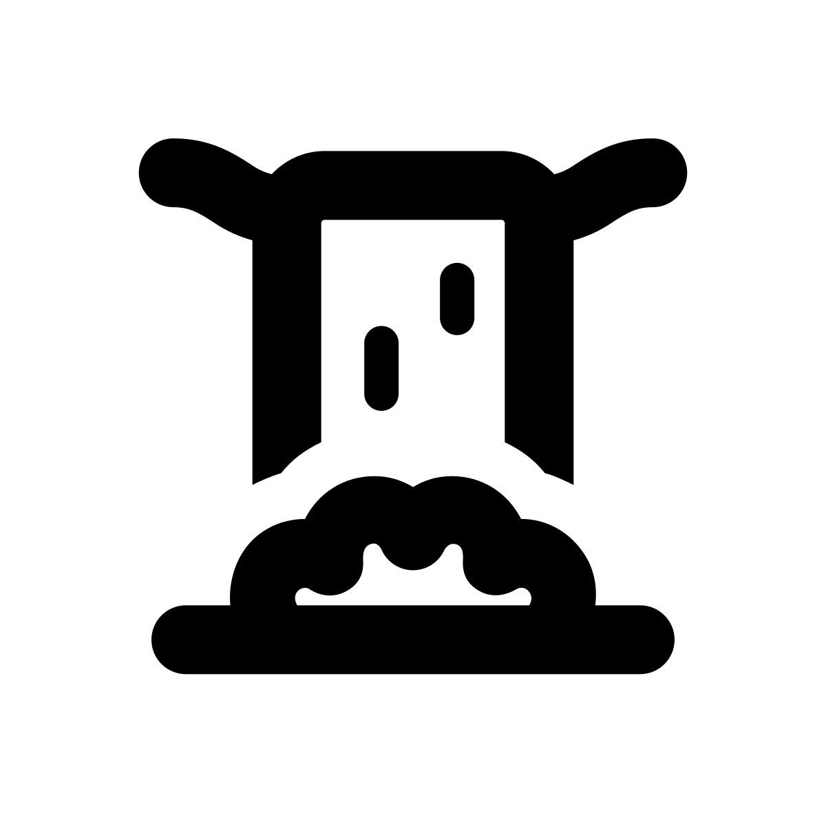 apple sf black style waterfall icon