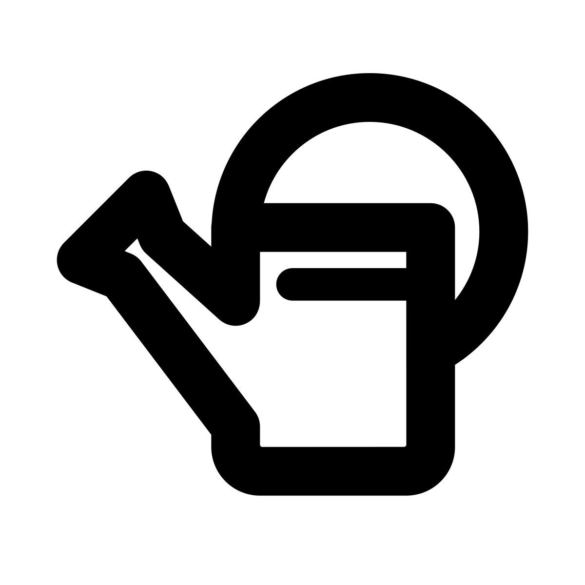 apple sf black style gießkanne icon