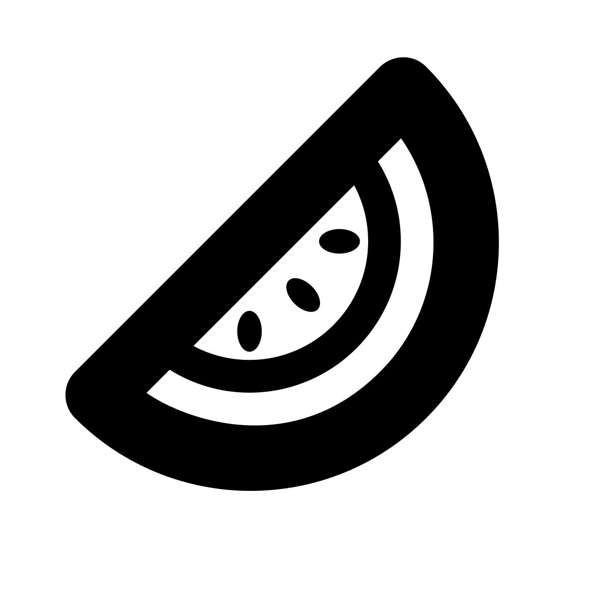 apple sf black style watermelon icon