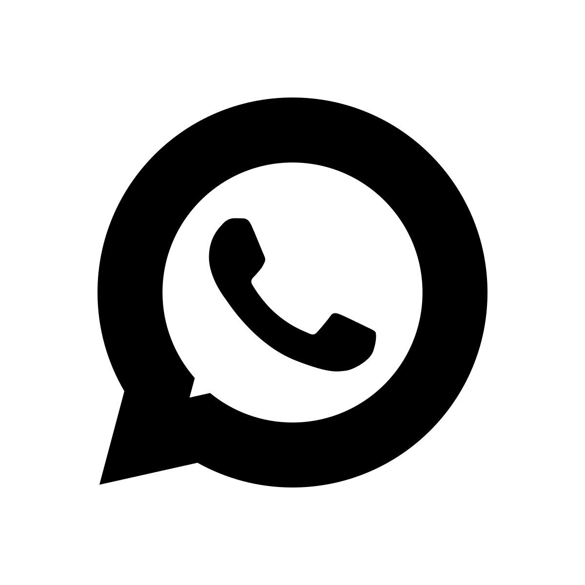 apple sf black style whatsapp icon