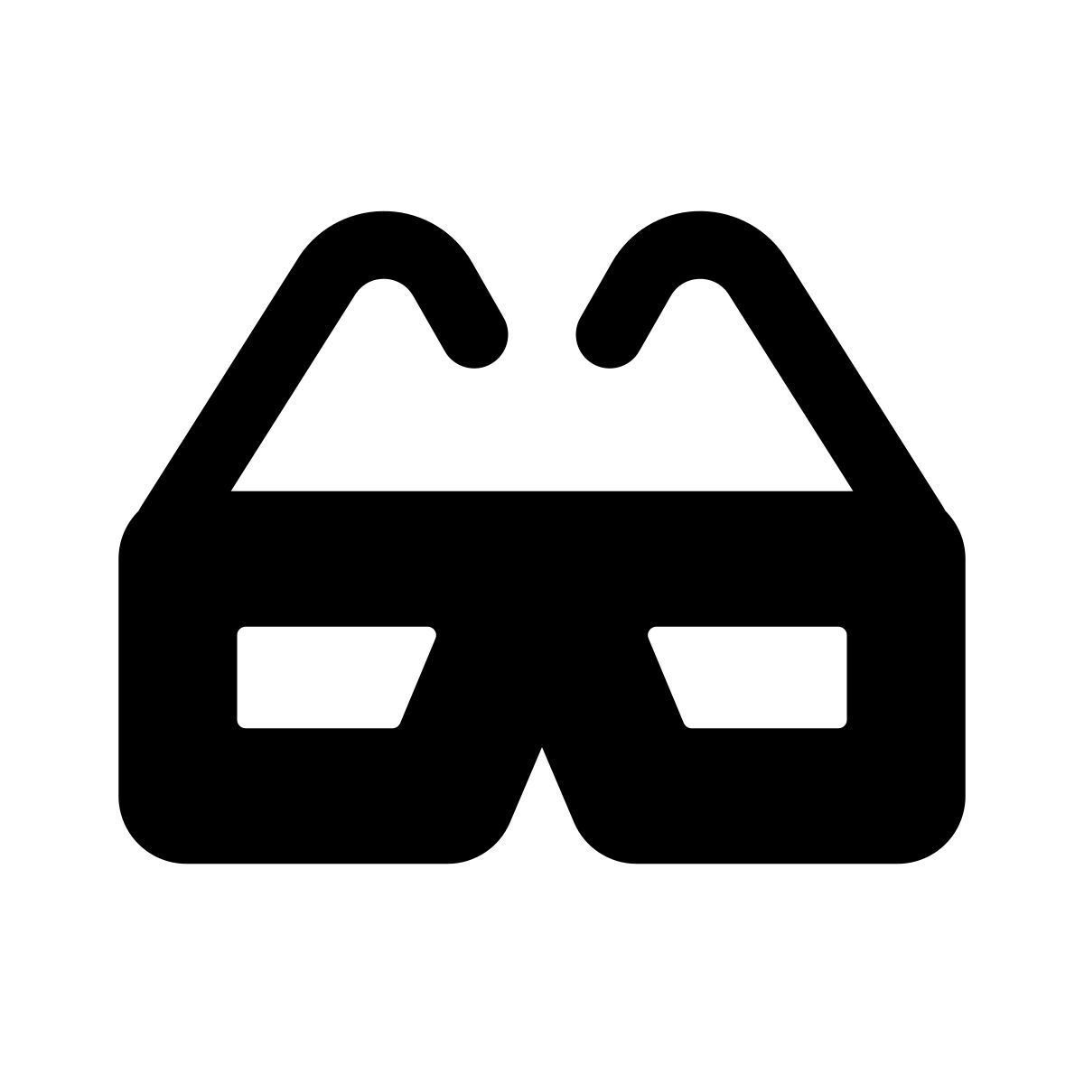 apple sf regular filled style occhiali 3d icon