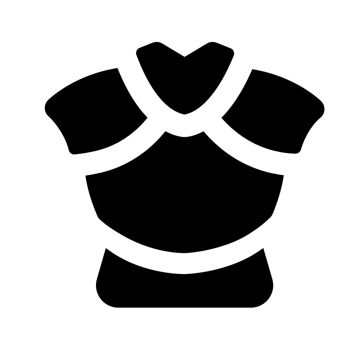 apple sf regular filled style gepanzerte brustplatte icon