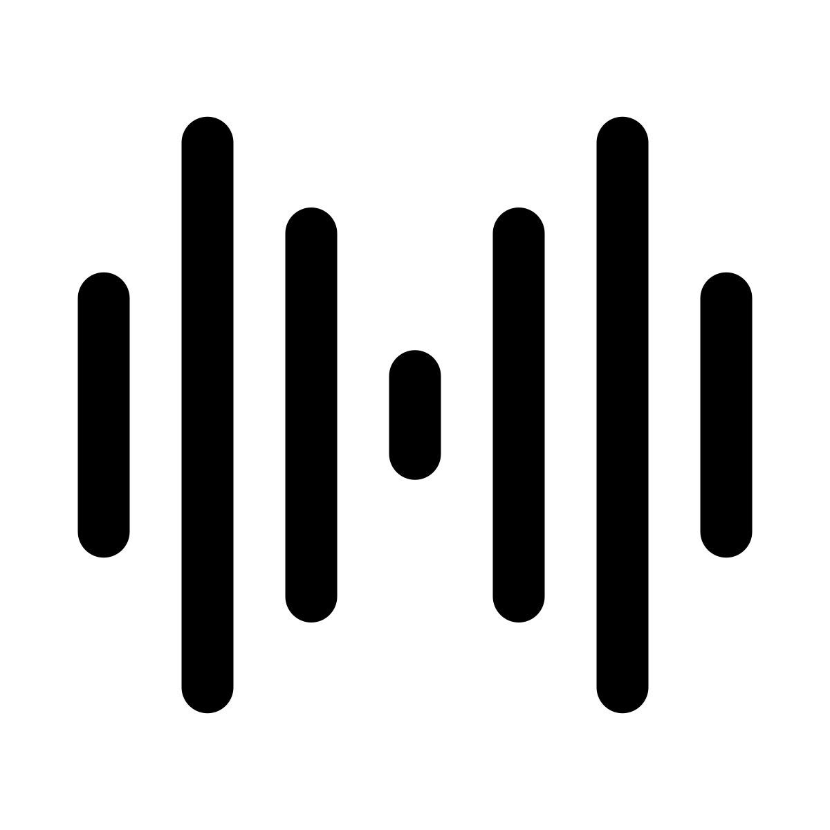 apple sf regular filled style onda de sonido icon