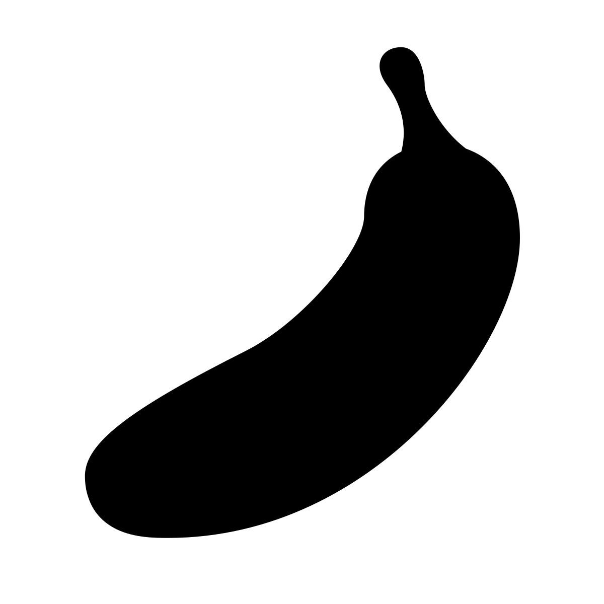 apple sf regular filled style plátano icon