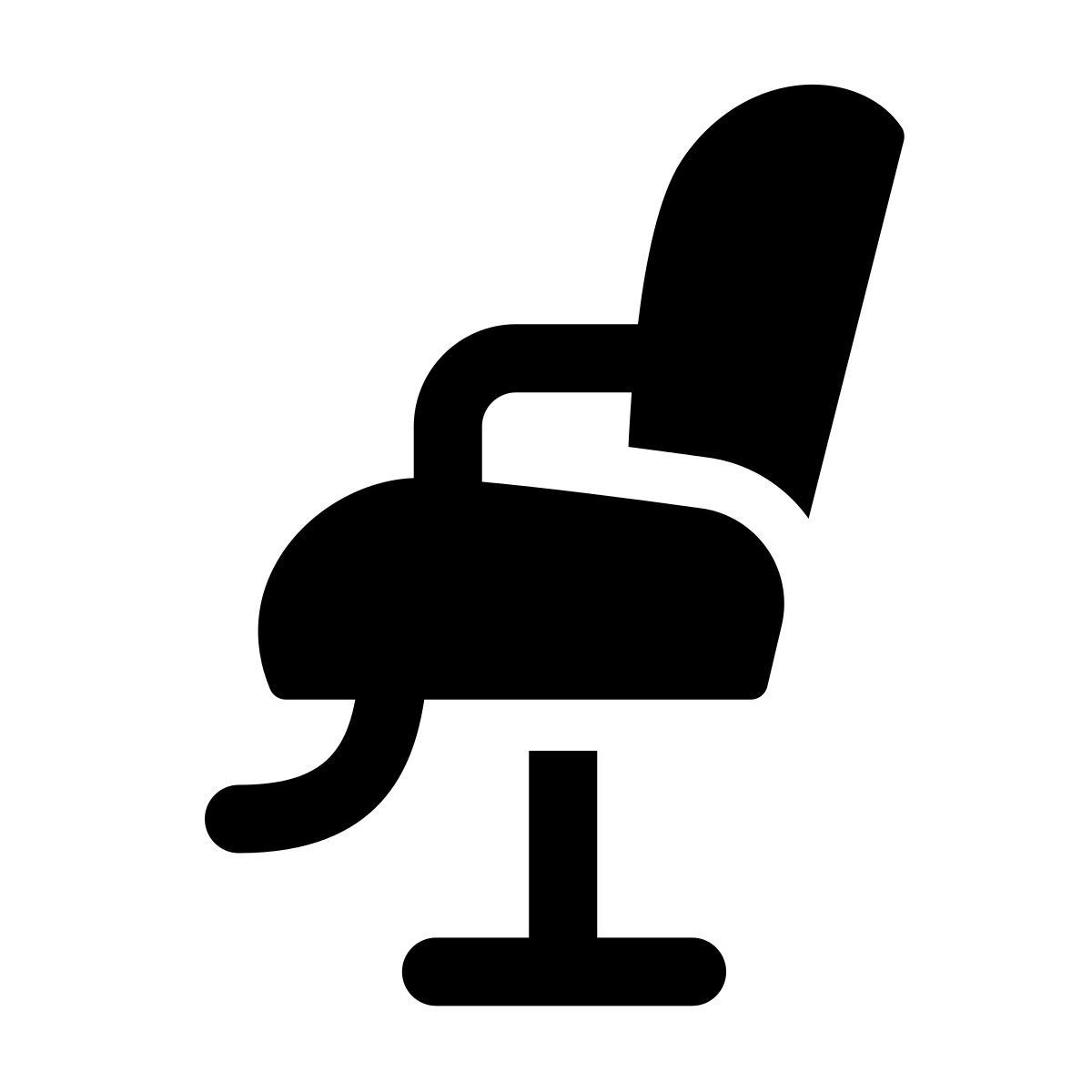 apple sf regular filled style fauteuil de barbier icon