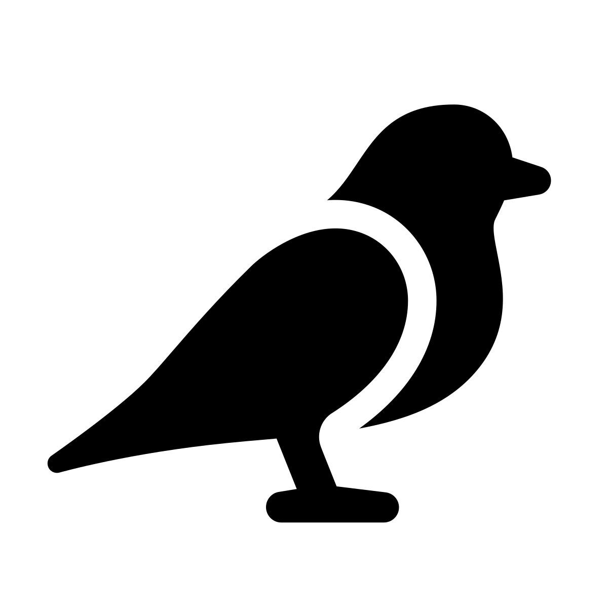 apple sf regular filled style 鸟 icon