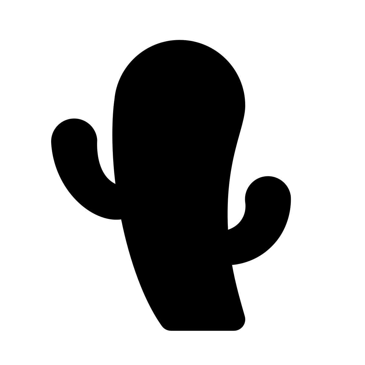 apple sf regular filled style cactus icon