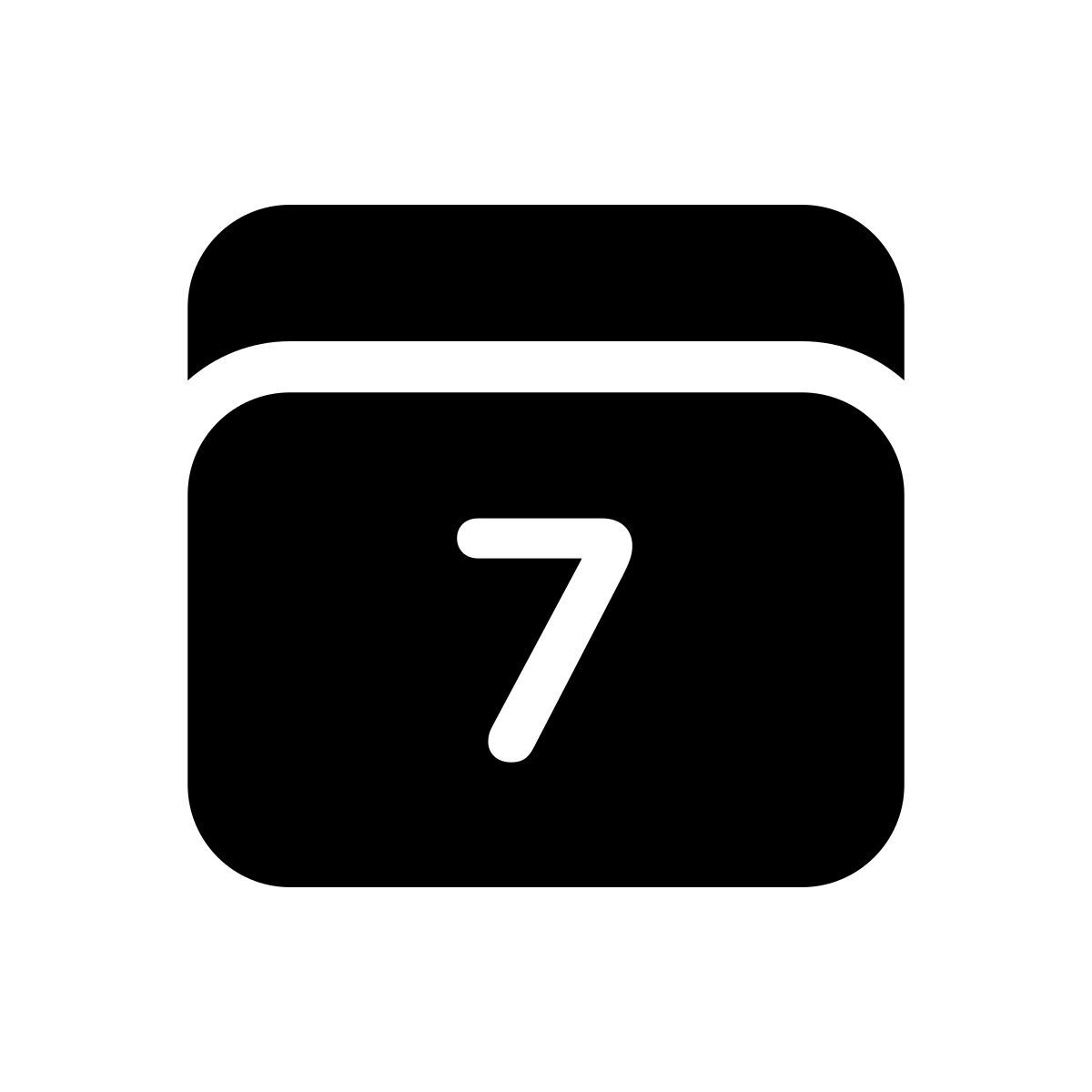 apple sf regular filled style calendario 7 icon