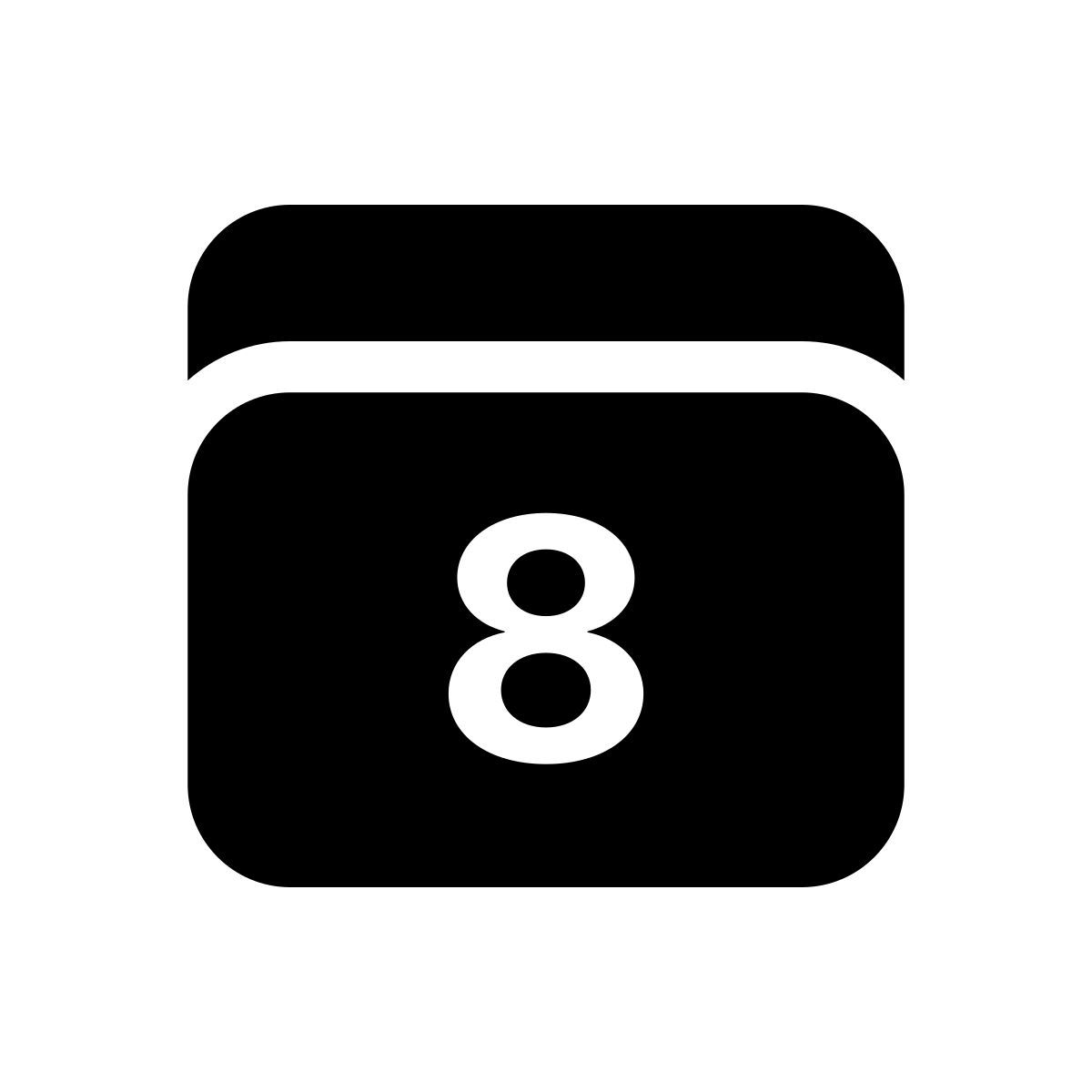apple sf regular filled style calendario 8 icon