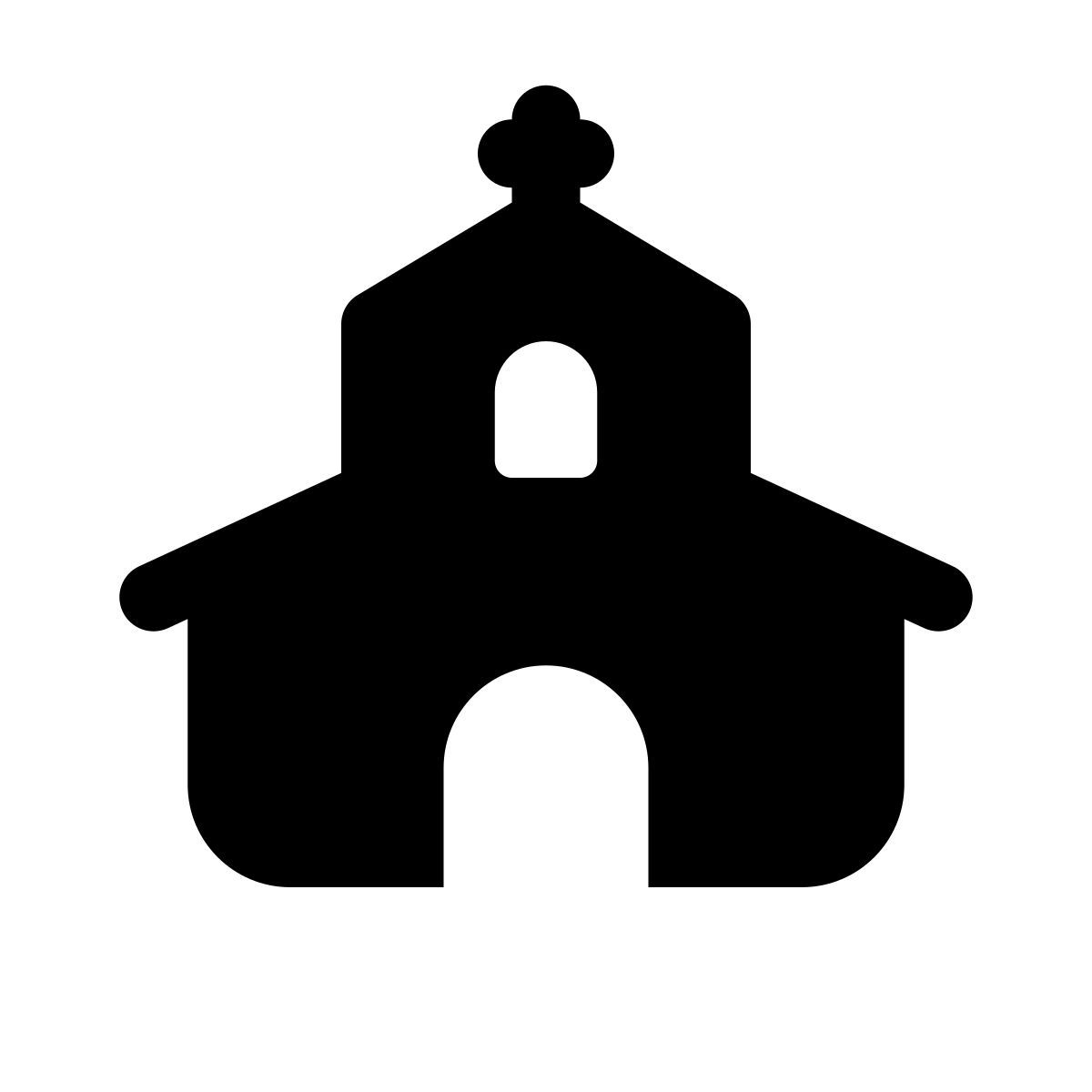 apple sf regular filled style 教堂 icon