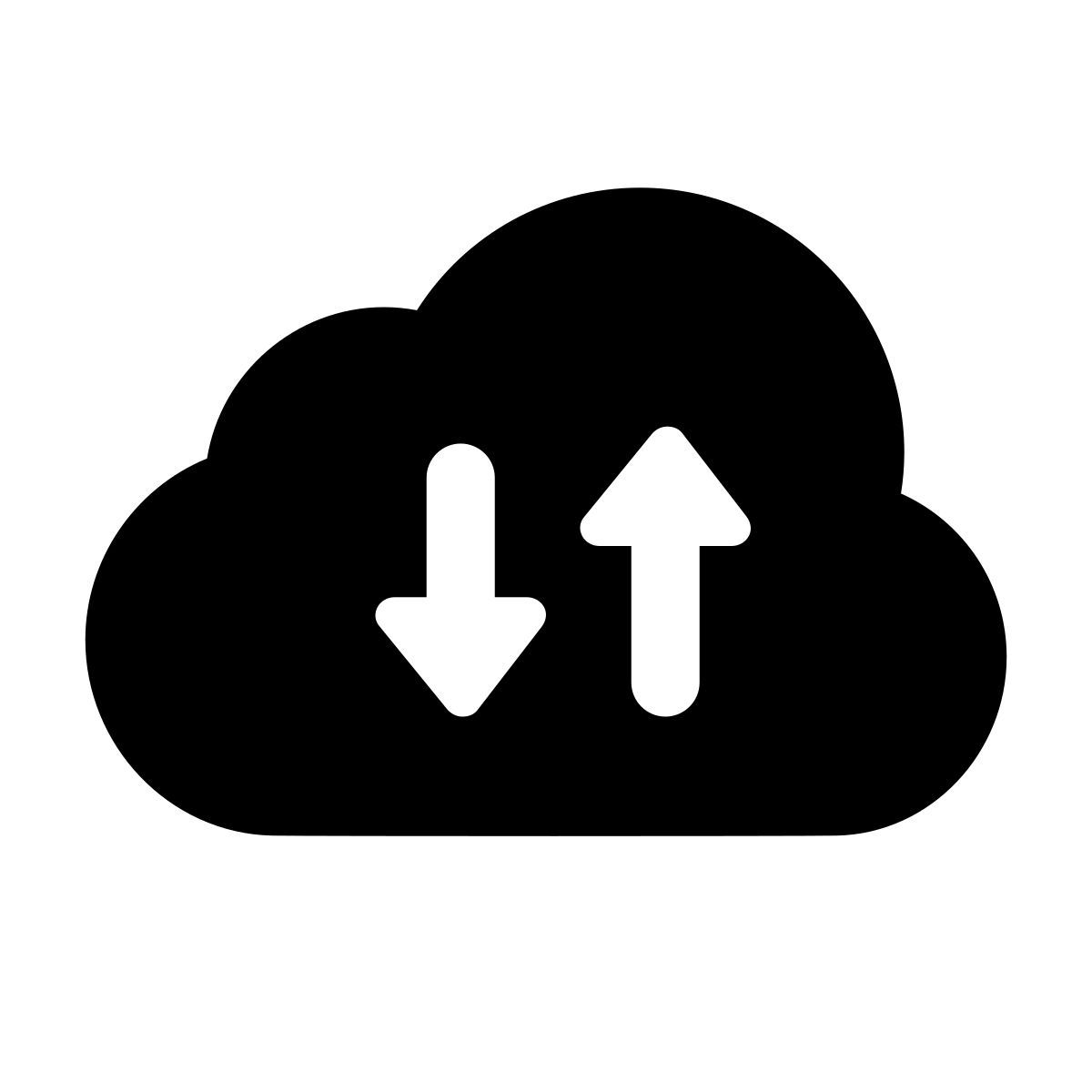 apple sf regular filled style 클라우드 백업 복원 icon