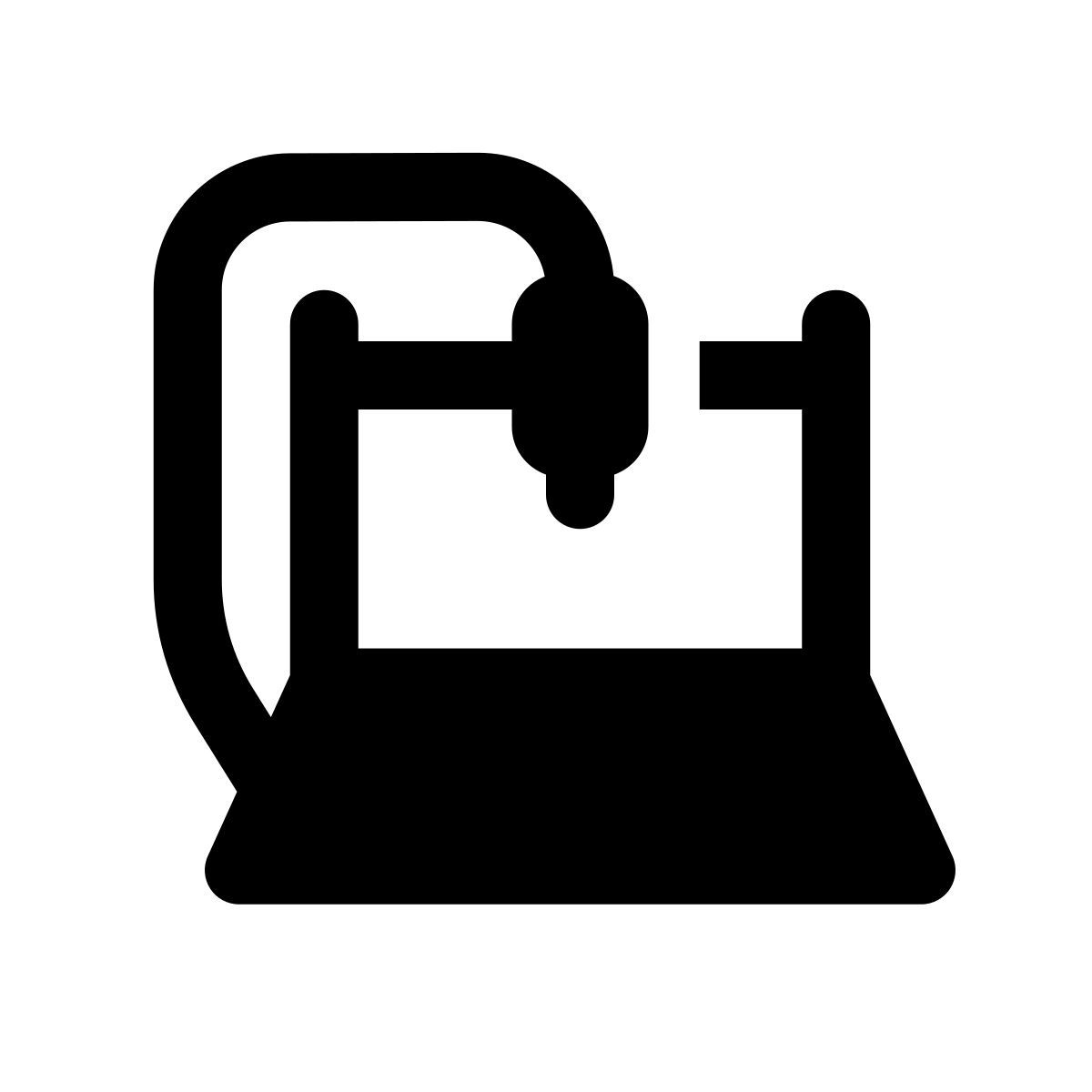 apple sf regular filled style machine cnc icon