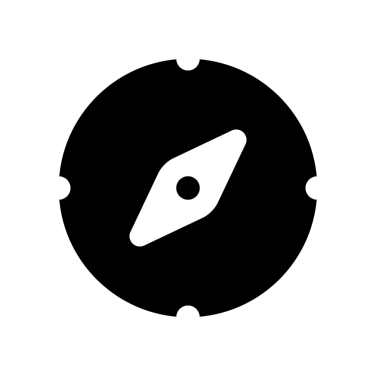 apple sf regular filled Stil kompass Icon