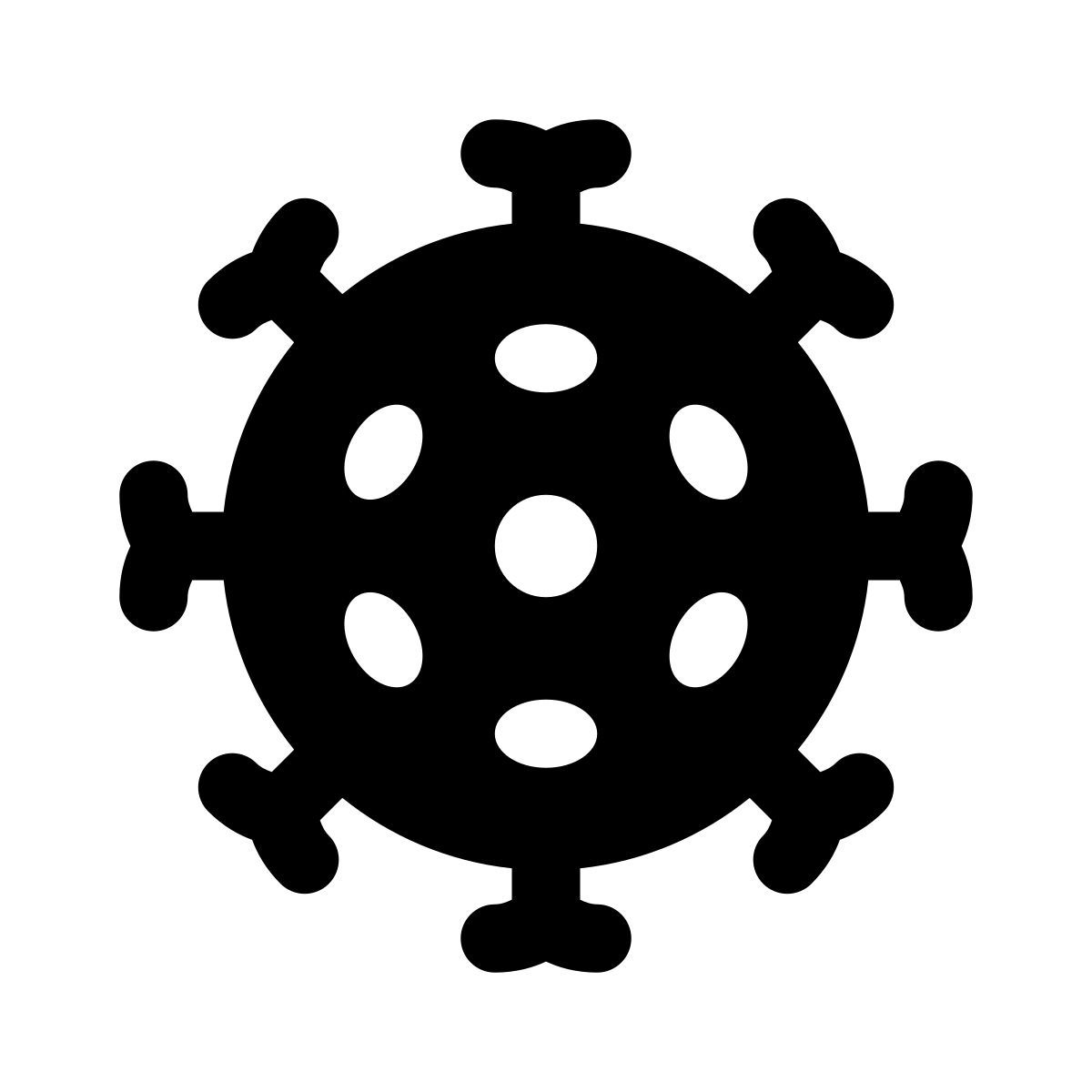 apple sf regular filled style coronavirus icon
