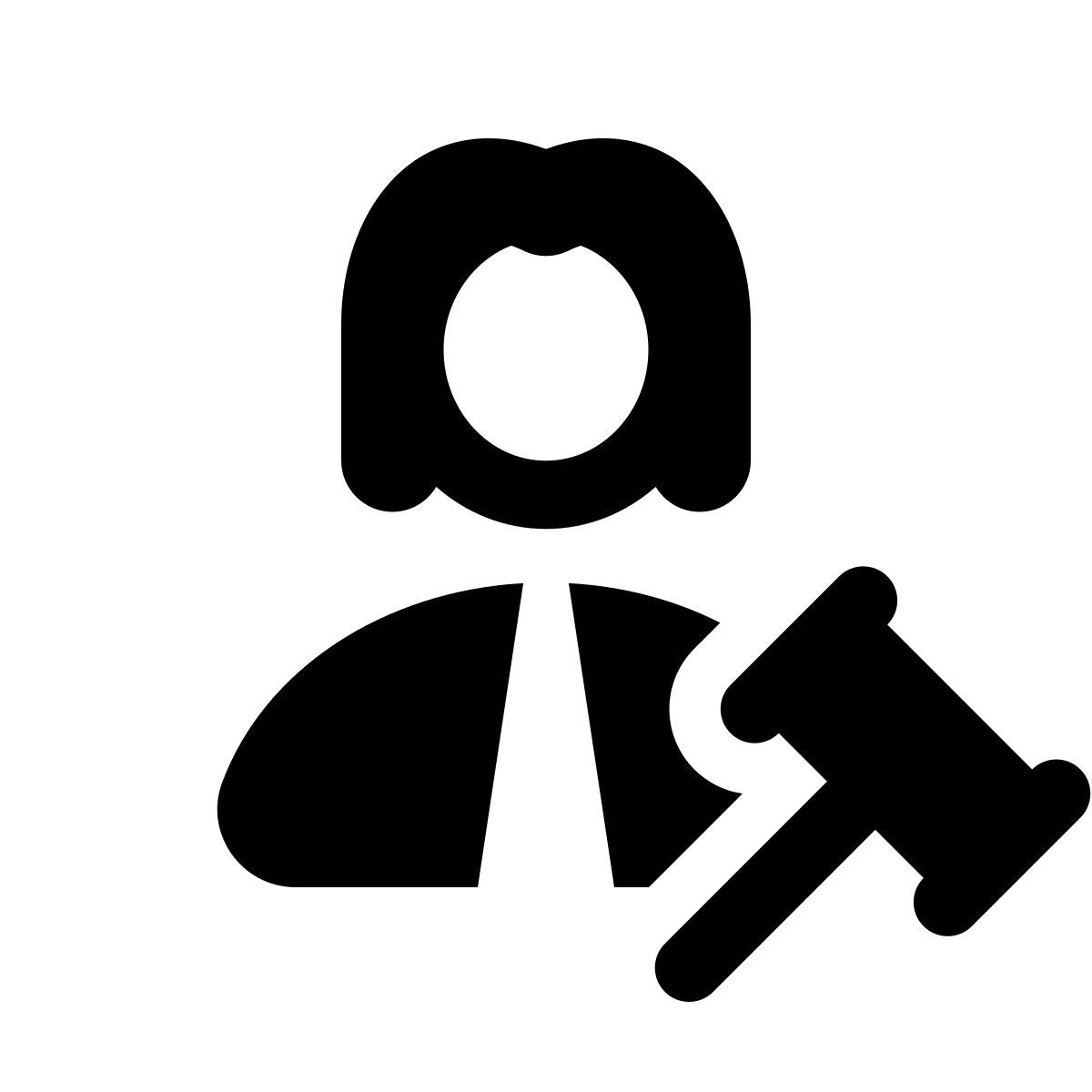 apple sf regular filled style giudice della corte icon