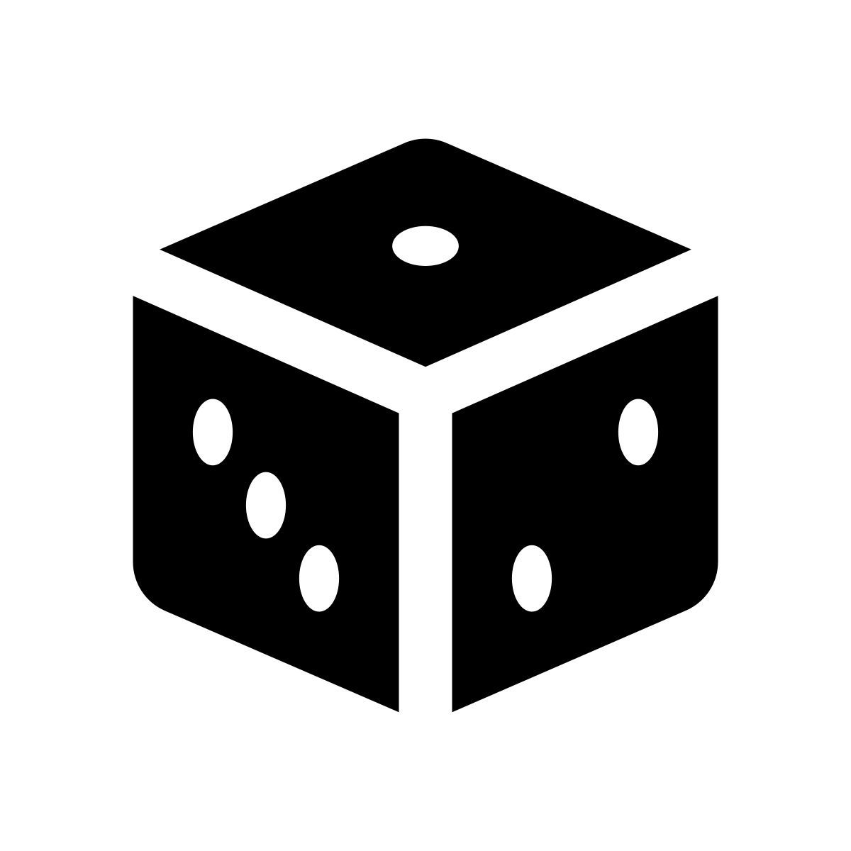 apple sf regular filled style dice icon