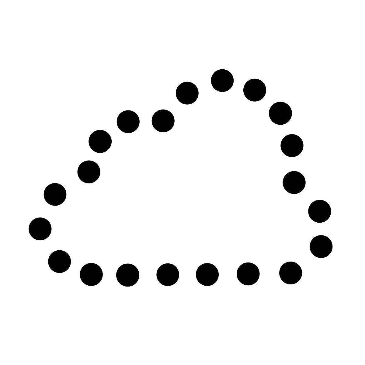 apple sf regular filled style dotted cloud icon