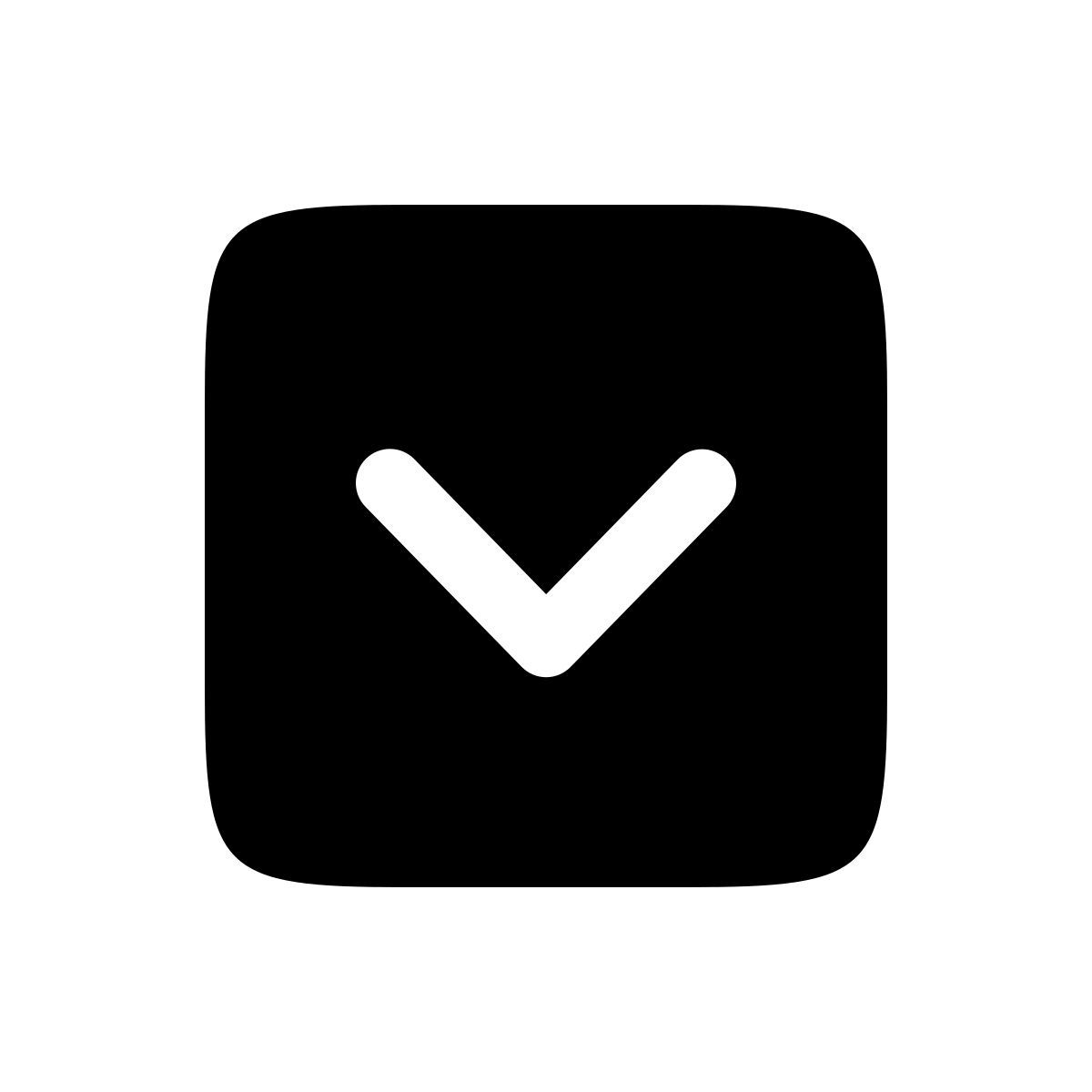 apple sf regular filled style quadrat runter icon