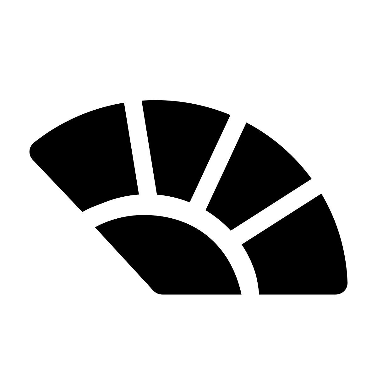 apple sf regular filled style hand fan icon