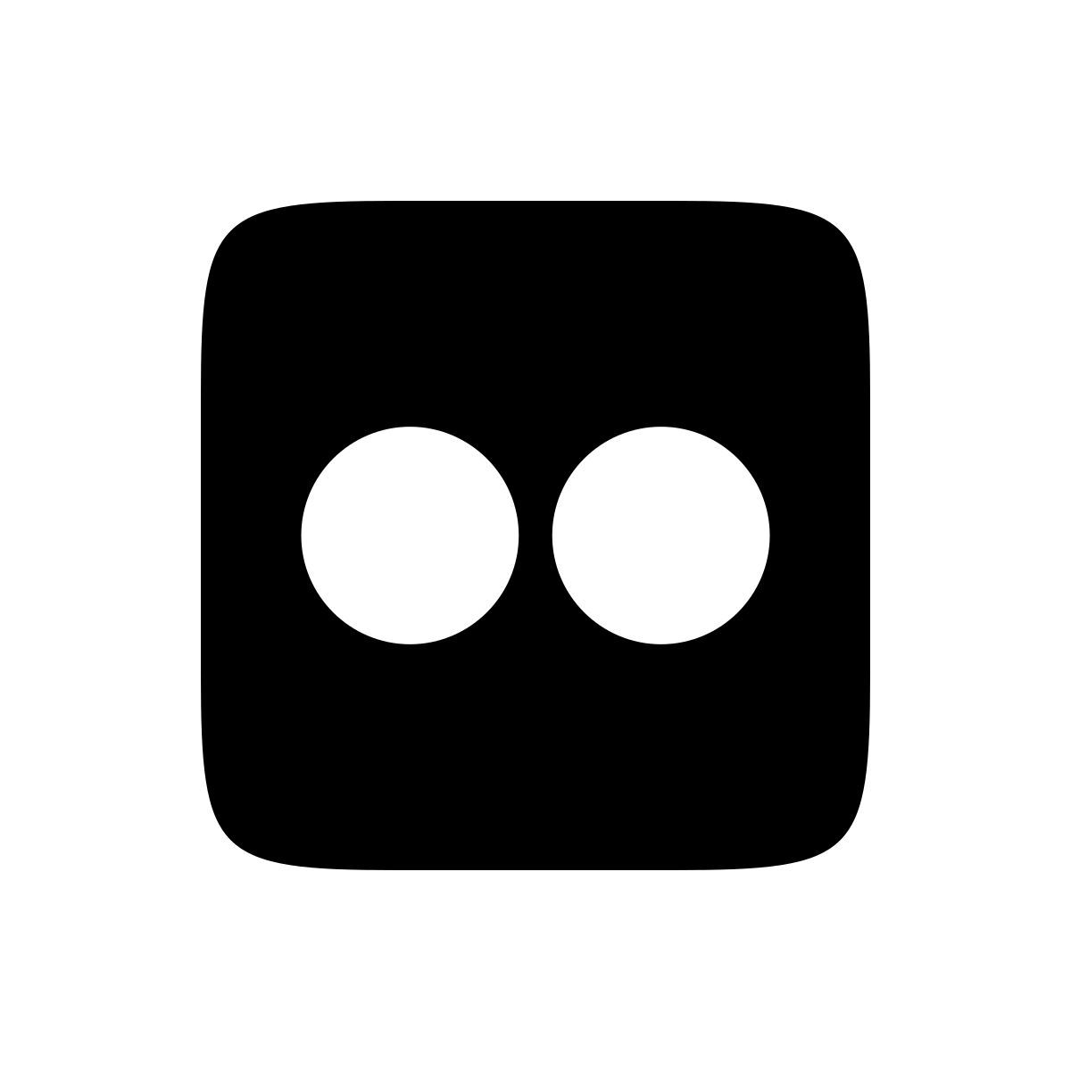 apple sf regular filled style flickr icon