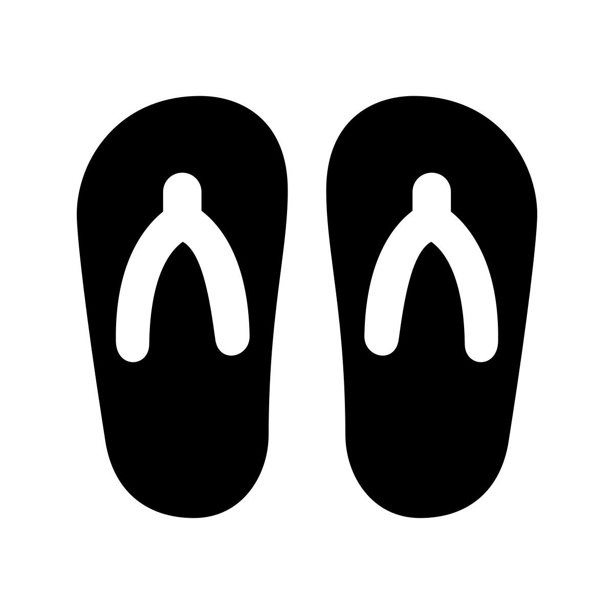 apple sf regular filled style sandalias icon