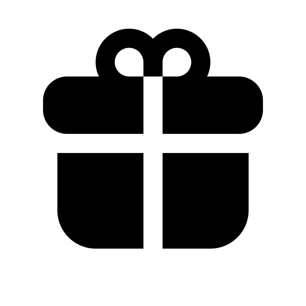 apple sf regular filled style cadeau icon