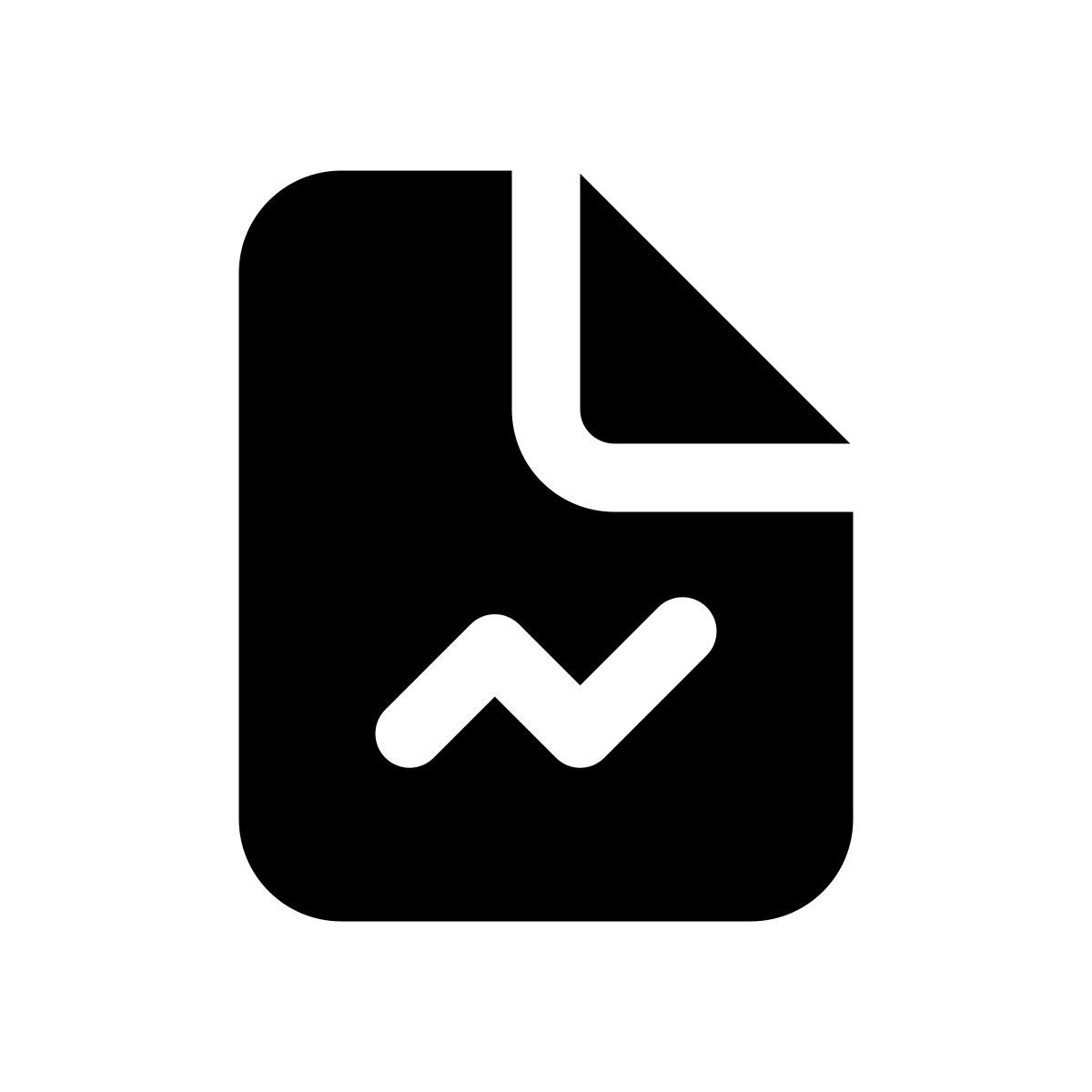 icône rapport de graphique apple sf regular filled style