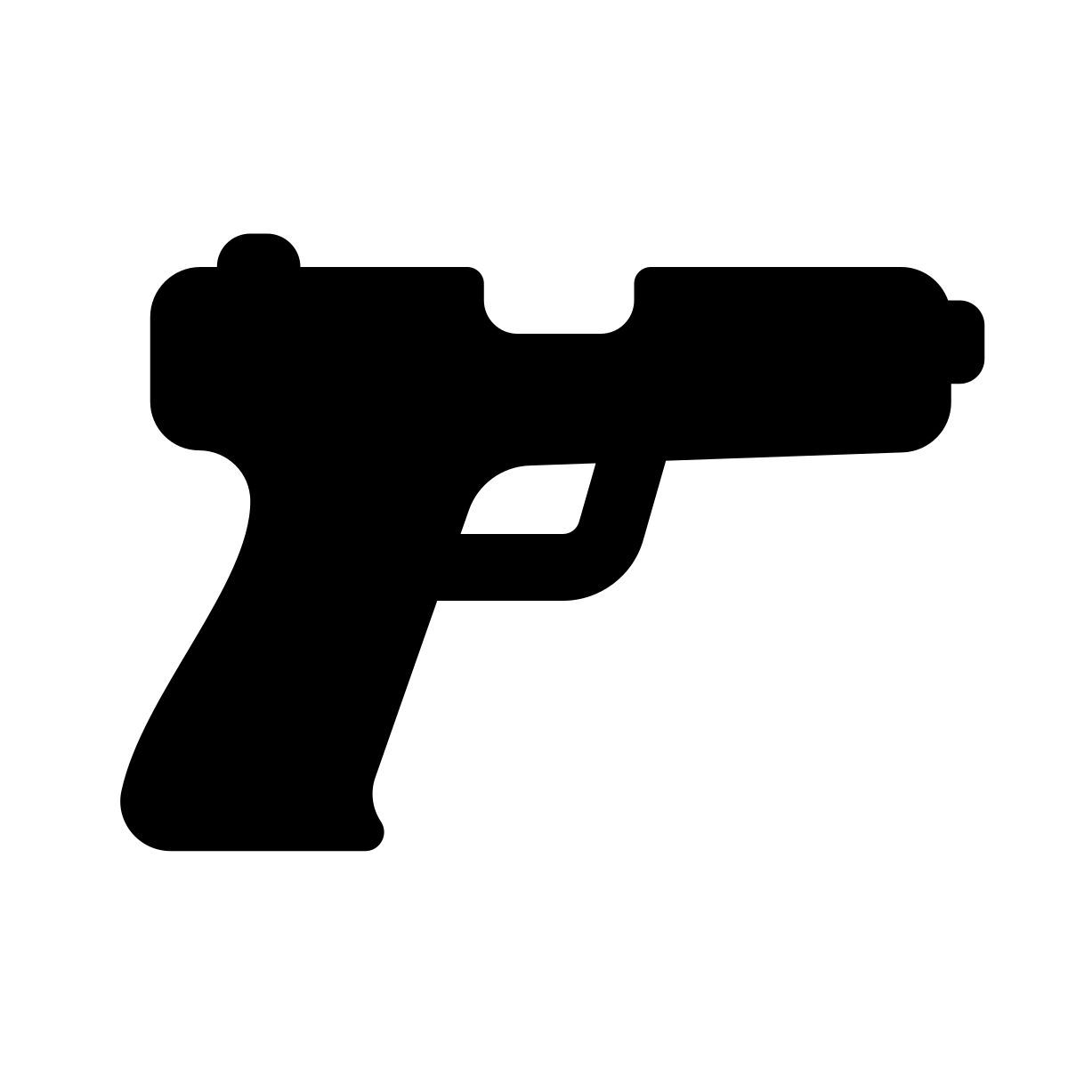 apple sf regular filled style pistola icon