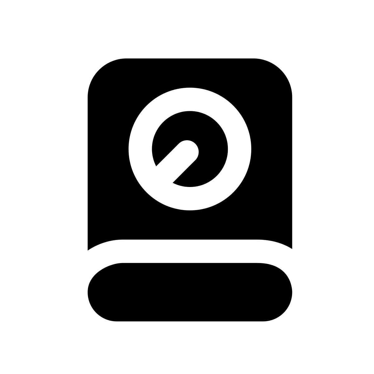 apple sf regular filled style disco rigido icon