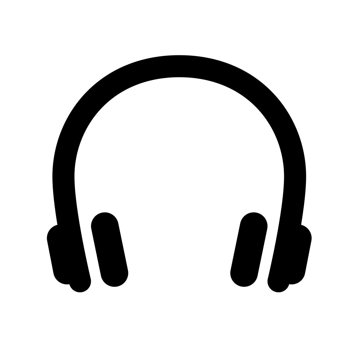 apple sf regular filled style 头戴耳机 icon