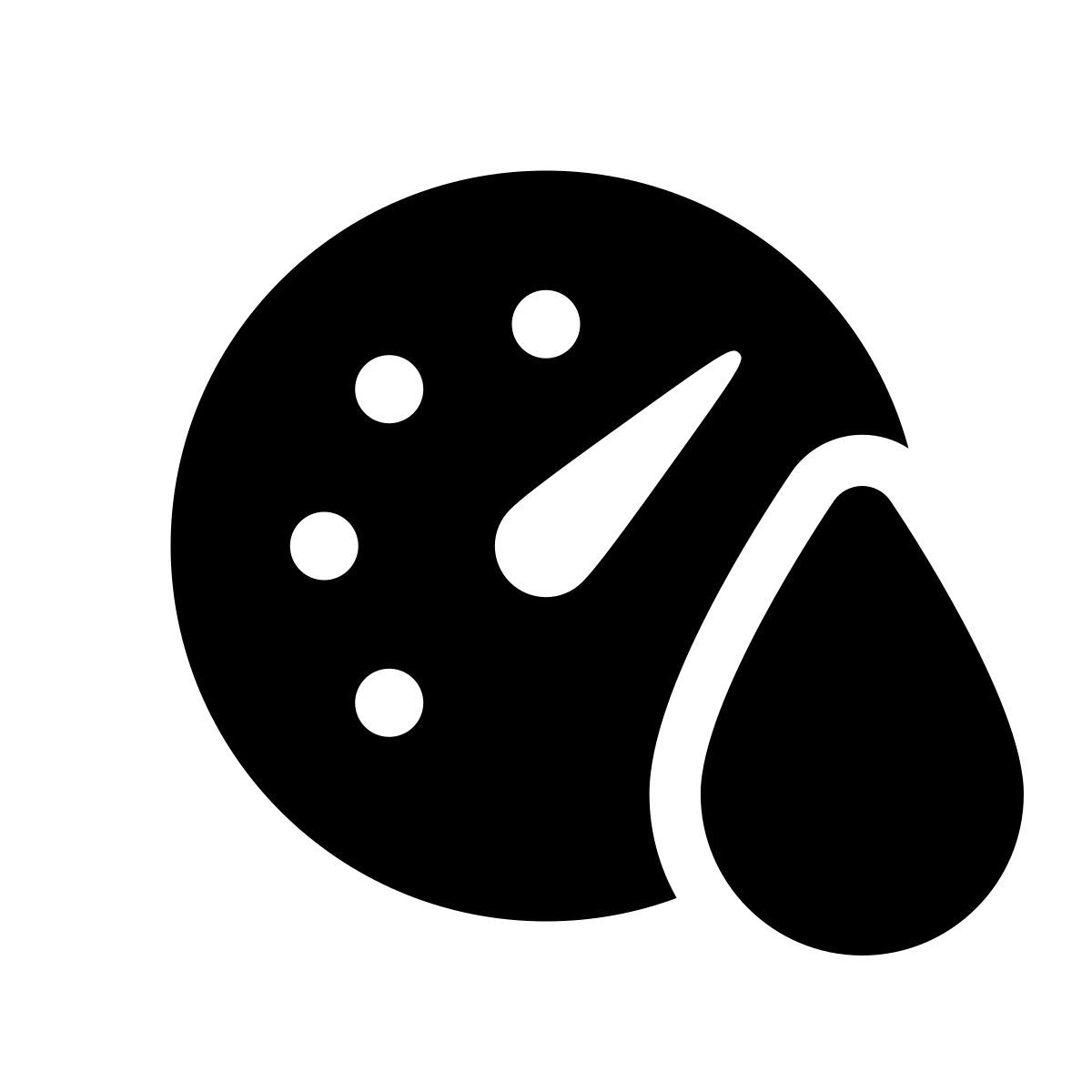 apple sf regular filled style humidity icon