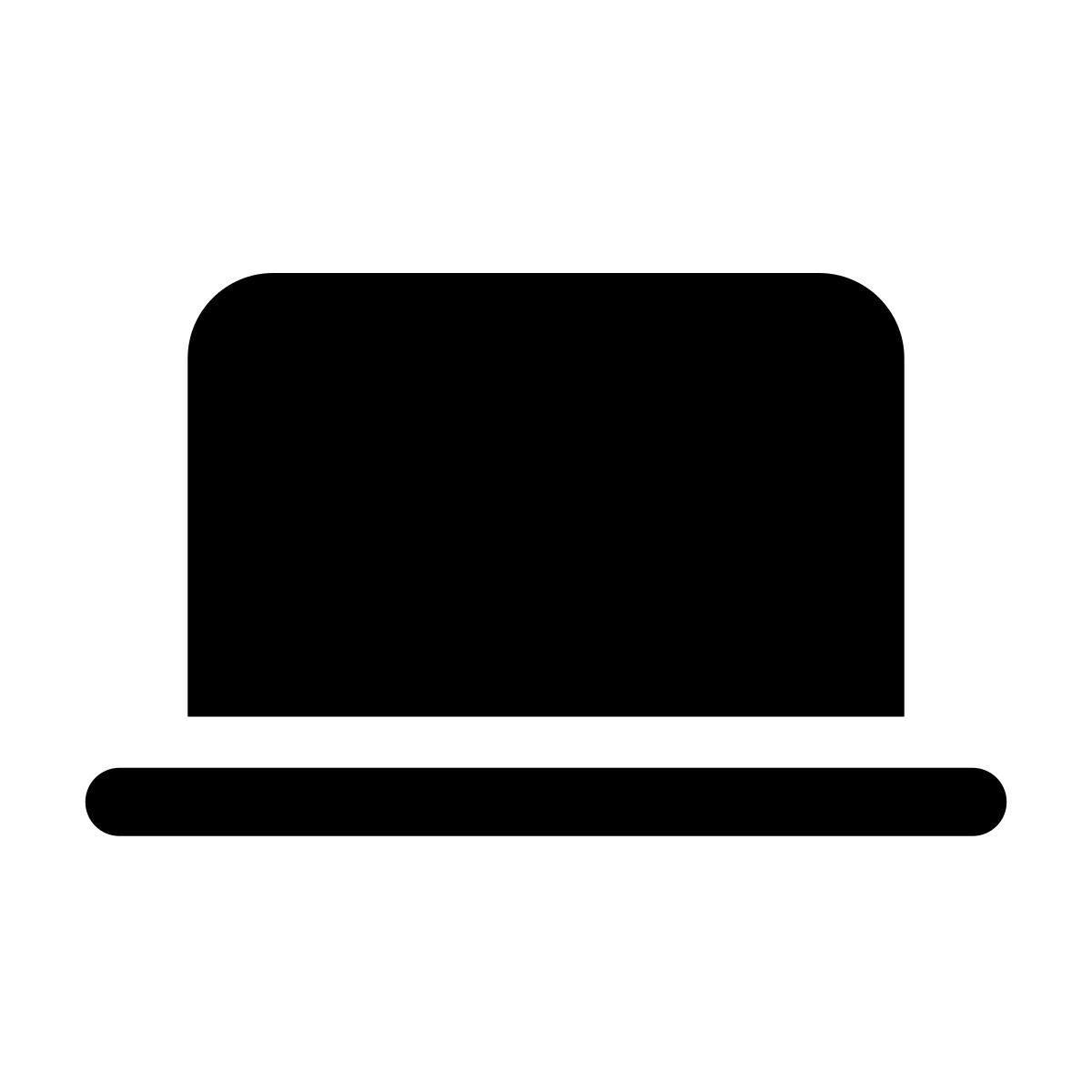 apple sf regular filled style 笔记本电脑 icon