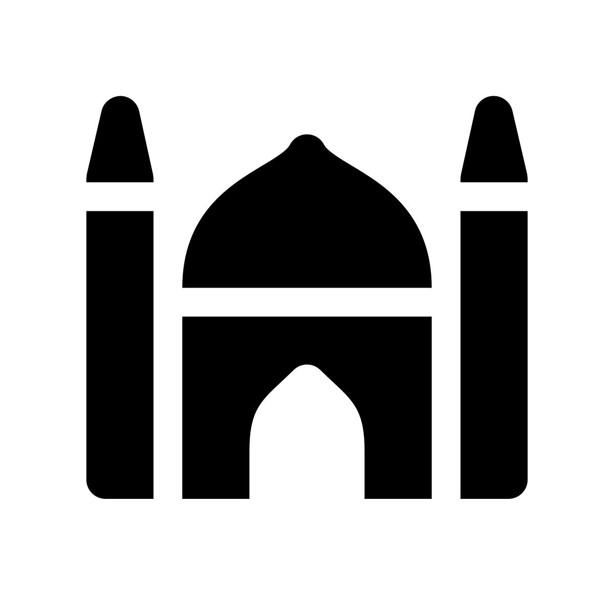 apple sf regular filled style moschea icon
