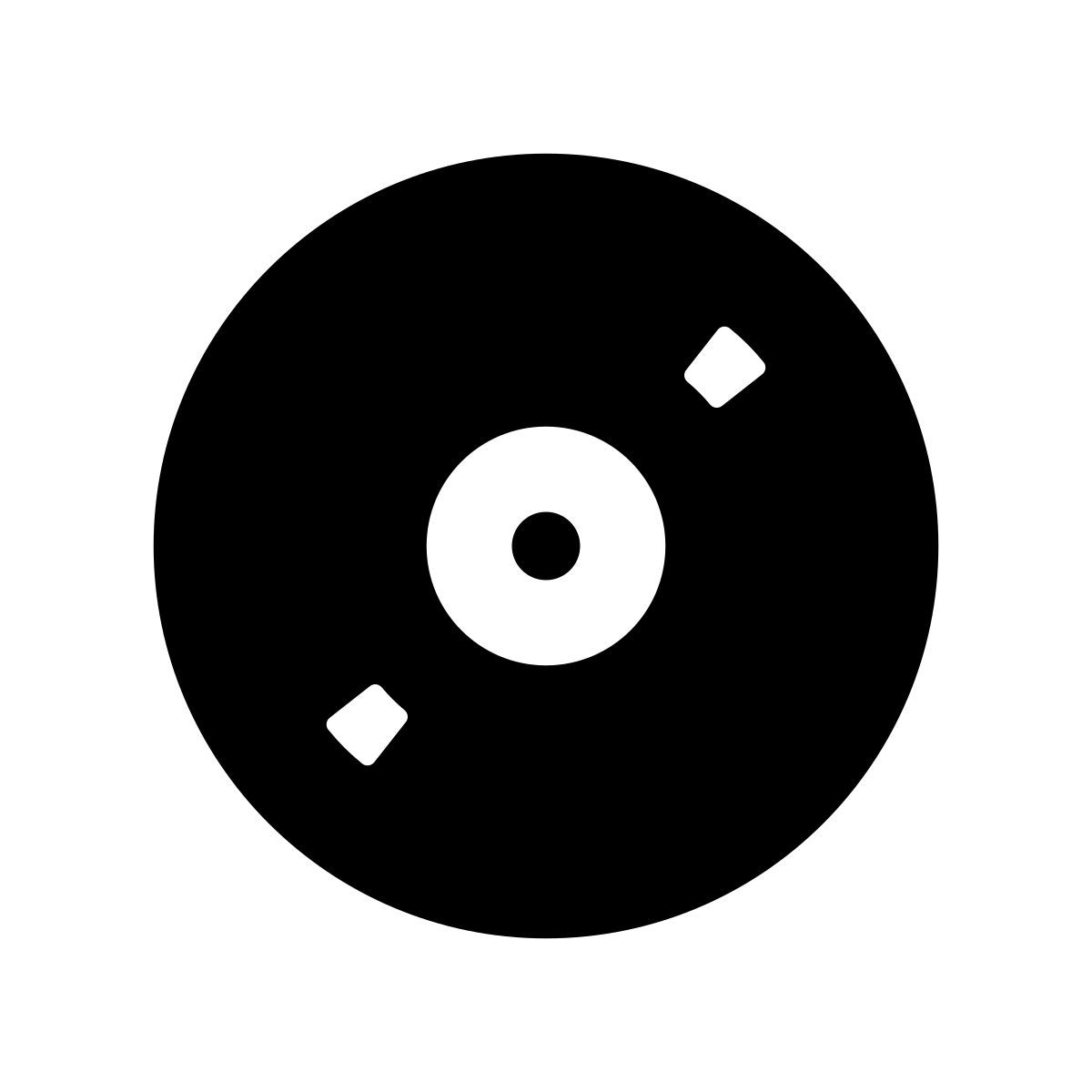 apple sf regular filled style 音乐唱片 icon