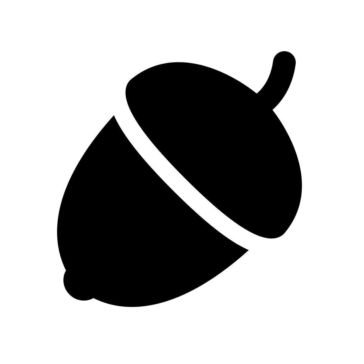 apple sf regular filled style nut icon
