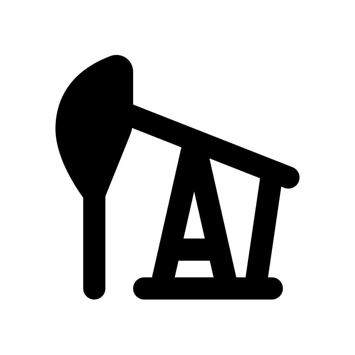 apple sf regular filled style 오일 펌프 잭 icon