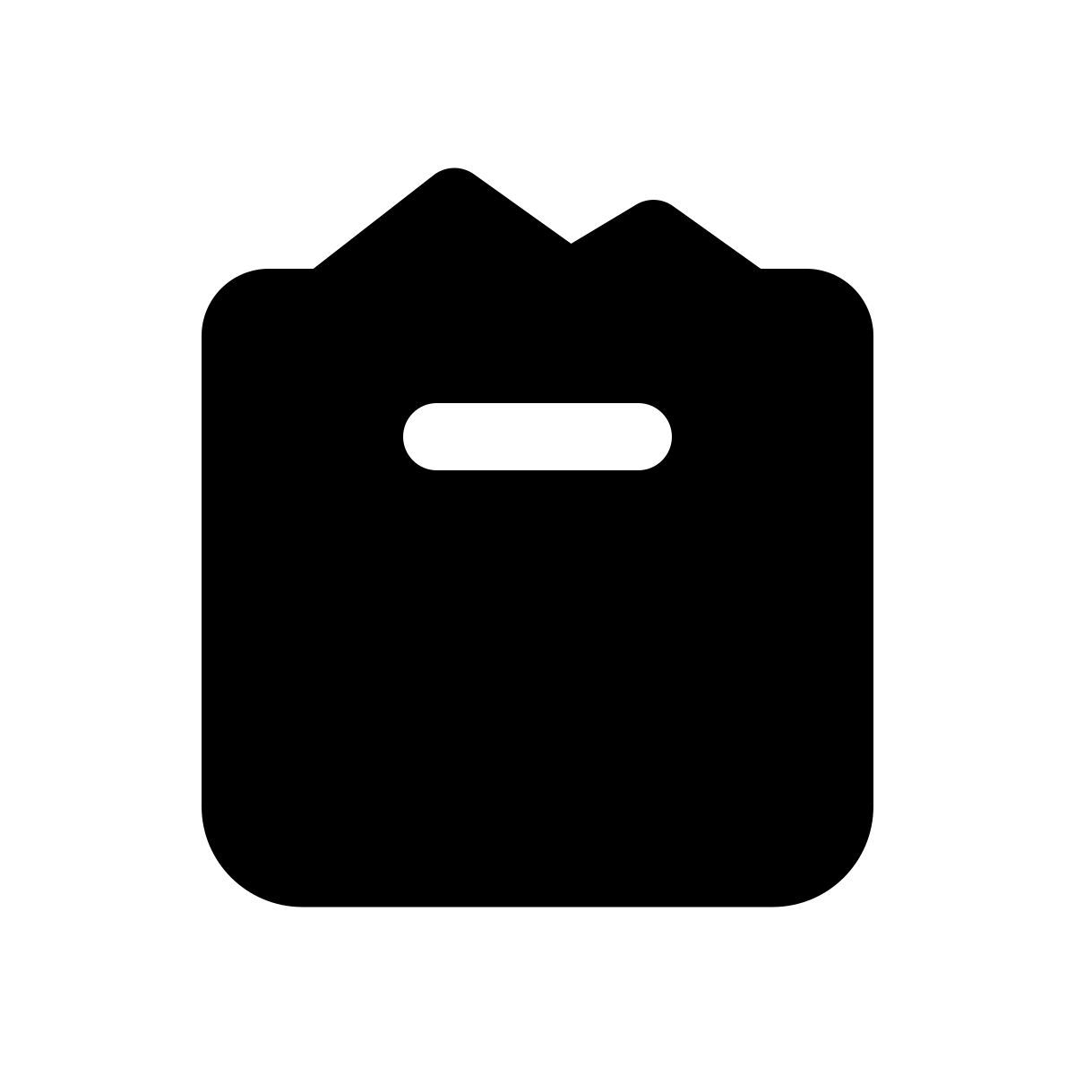 apple sf regular filled style open box icon