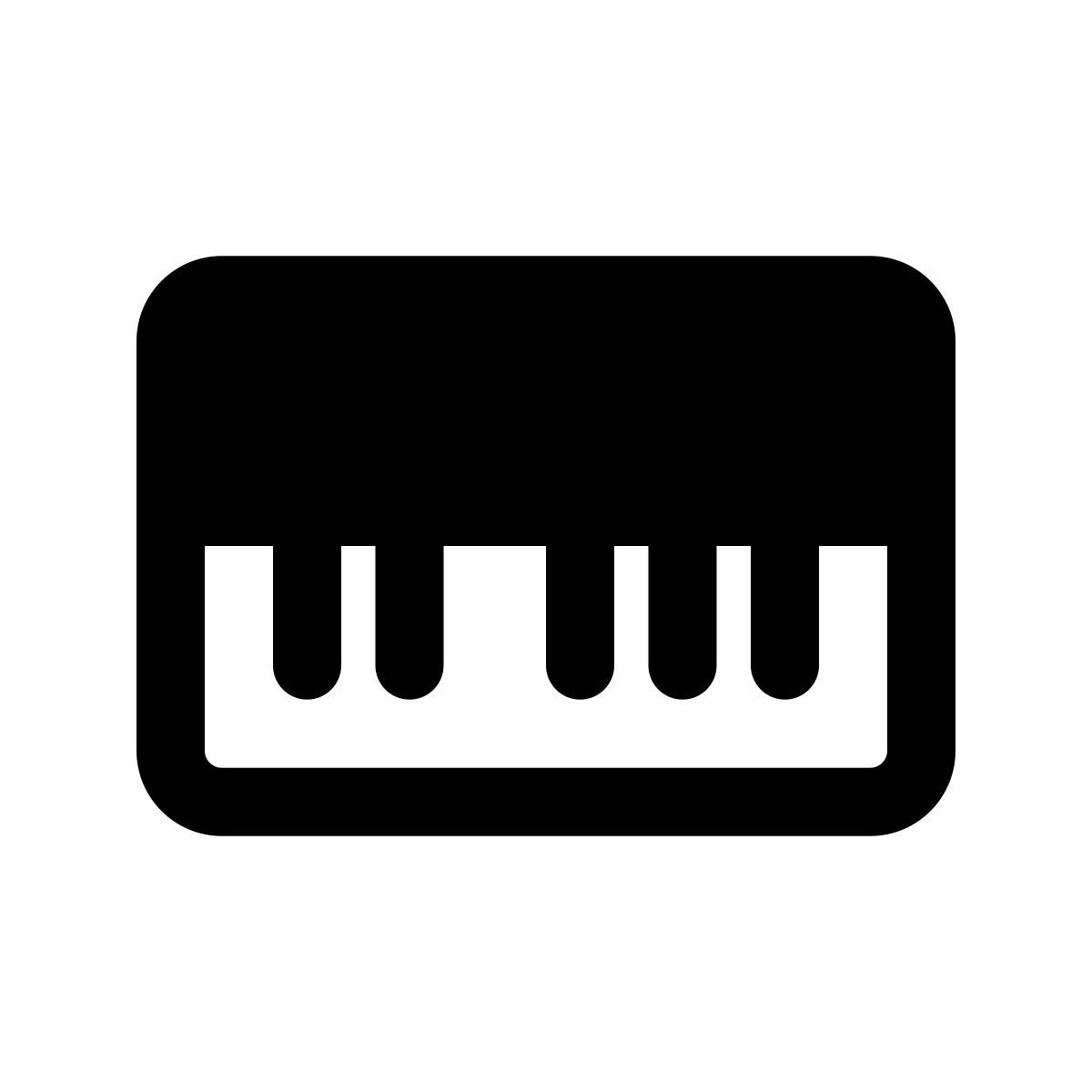 apple sf regular filled style piano icon