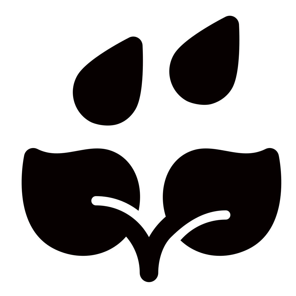 apple sf regular filled style pianta sotto la pioggia icon