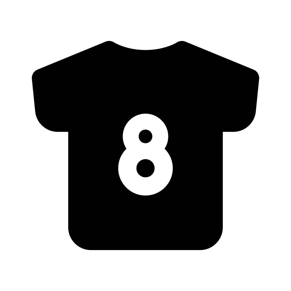 apple sf regular filled style maglia del giocatore icon