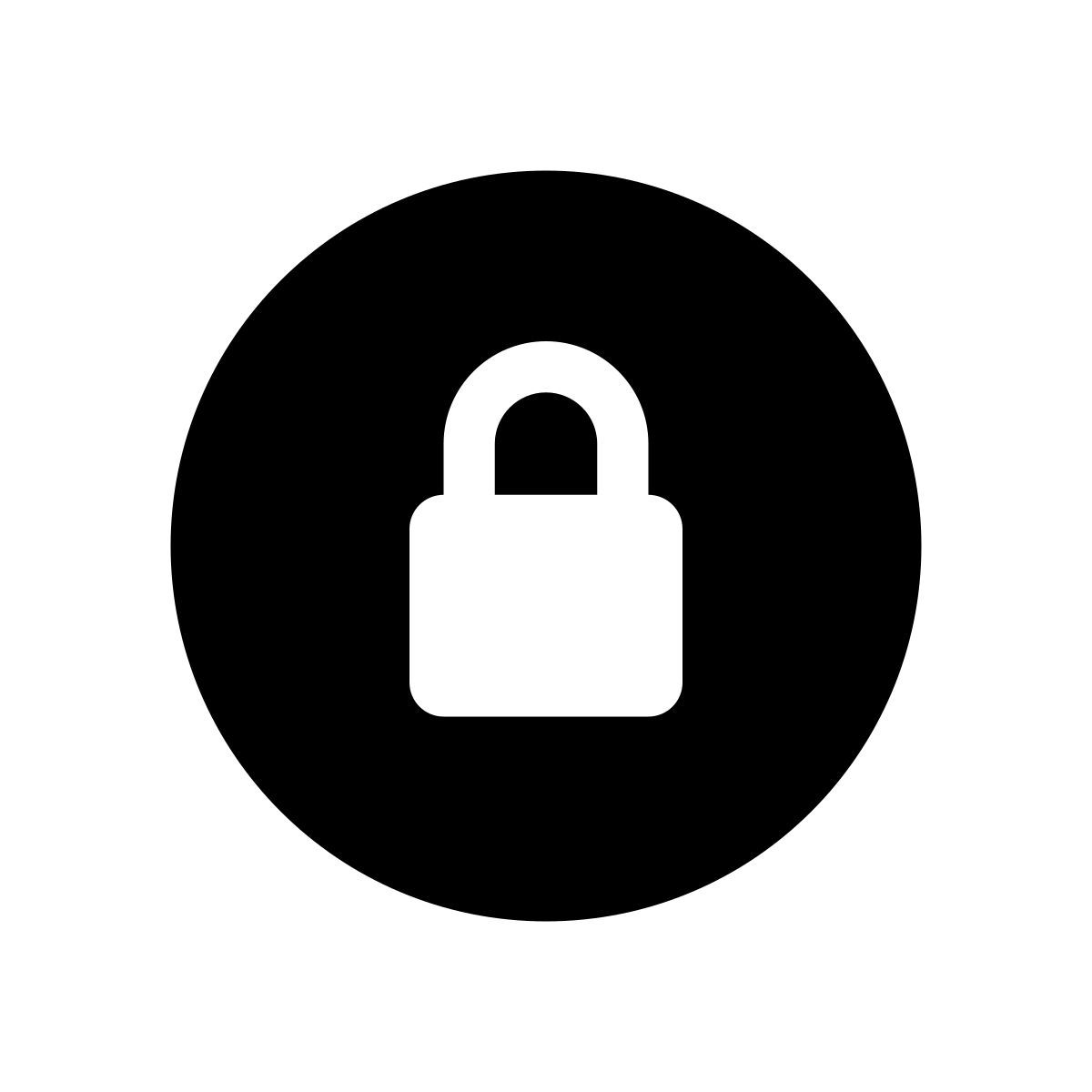 apple sf regular filled style secure icon