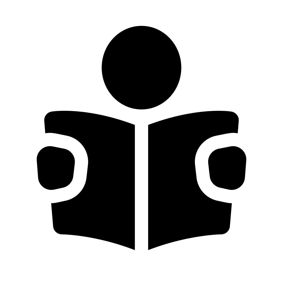 apple sf regular filled style reading icon